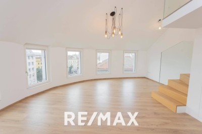 Exklusive Dachgeschoss-Maisonette mit 360° Wienblick und drei Terrassen