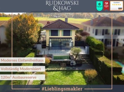 Hochwertige & Energieeffiziente Villa || Panoramablick ins Naturschutzgebiet