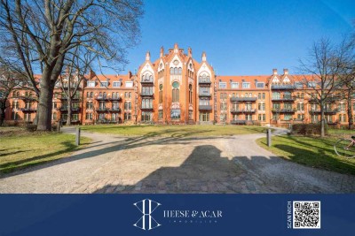 Barrierefreie 3-Raum-Wohnung mit 2 Bädern in saniertem Altbaukomplex am Schlosspark Charlottenburg