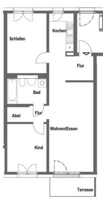 3 Zimmer Herzobase- Wohnberechtigungsschien EK-Stufe 3 unabdingbar!