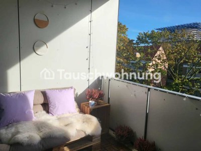 Tauschwohnung: Helle, 2,5 Zi. SAGA - Wohnung mit Balkon ins Grüne