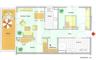 Helle 3-Zimmer Seniorenwohnung in Kaarst-Büttgen
