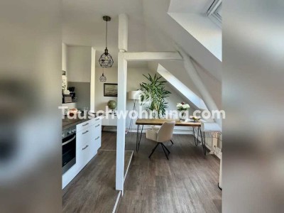 Tauschwohnung: 3 Zimmer, Dachgeschoss, Balkon, Küche, Hannover-Linden