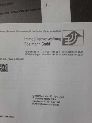 2-Zimmer Wohnung in Göppingen mit 53 m² Wohnfläche