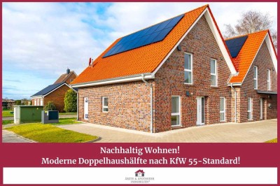Nachhaltig Wohnen – Moderne Doppelhaushälfte nach KfW 55-Standard!