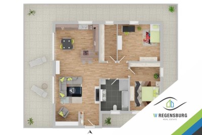 RESERVIERT- Penthouse mit moderner Einbauküche und geräumiger Terrasse mit Weitblick- RESERVIERT