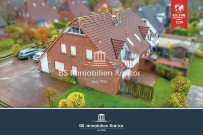 Greetsiel - Nähe Hafen! Sehr gepflegte OG-Wohnung mit Balkon und PKW-Stellplatz in zentraler, ruhige
