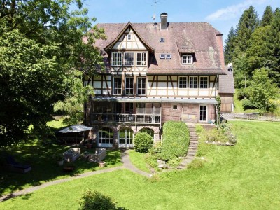 Villa Schloßmühle - eine Perle im Schwarzwald. Einmaliges Anwesen in uneinsehbarer Lage