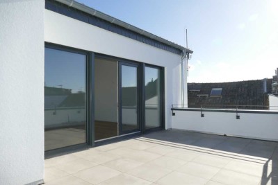 Provisionsfreie Neubau-Dachgeschosswohnung mit traumhafter Dachterrasse und Stellplatz