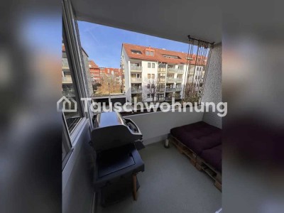 Tauschwohnung: Schöne 1 Zi. Wohnung mit Balkon und TG an der Isar