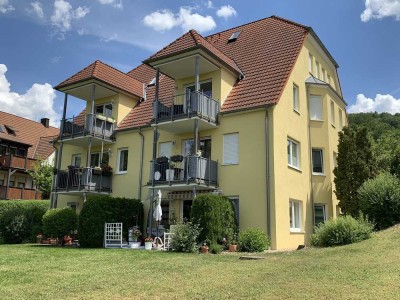 Sonnige EG-Wohnung, drei Zimmer mit Traumblick auf Ebermannstadt