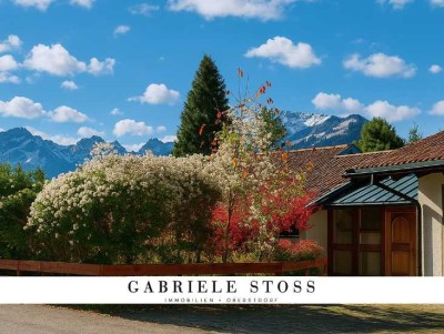 Bestlage: 2 Häuser? 2 Grundstücke? 1 Preis und 1 Traum! Alpines Juwel, 4 Garagen, schöner Garten!