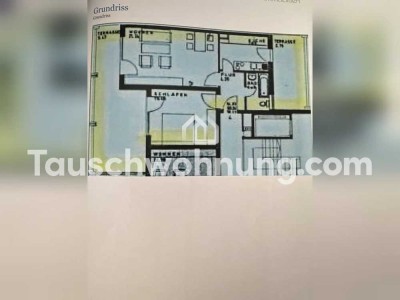 Tauschwohnung: helles sonniges Penthouse mit zwei Balkonen im Zentrum von N