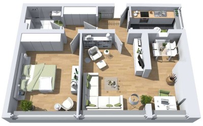 Kölner Süden genießen – frisch renovierte 2-Zimmerwohnung in Bayenthal!