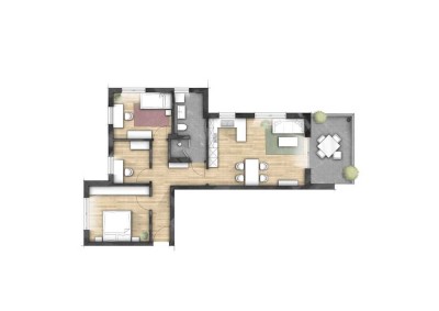 OG 4-Zi.-Whg. mit Balkon