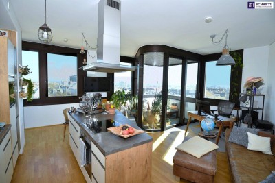 Wohnen im 9. Stock: 2-Zimmer City-Highlight mit Ganzjahres-Loggia, Premium-Ausstattung und einzigartigem Skyline-Blick!