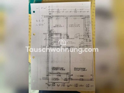 Tauschwohnung: Gut gelegende dreizimmer Wohnung in der Bahnhofsvorstaft