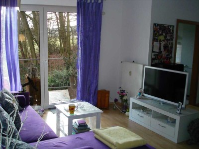Wohnen wie im Urlaub! Sehr schöne 2-Zimmer-Wohnung mit Balkon direkt am Waldrand