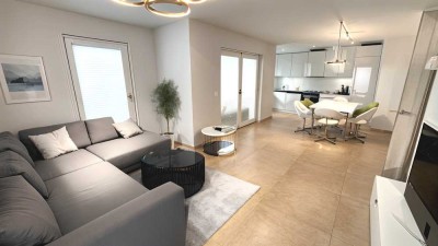 Luxuriöse und voll möblierte Gartenwohnung in begehrter Lage