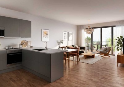 Weißensee: Langhansstr: ERSTBEZUG im NEUBAU ab Anfang 2026: 3-4-Zi-Whg mit 99 m² + SÜD-TERRASSE