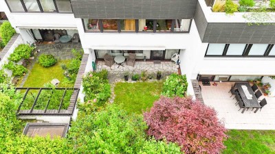 SCHÖNER WOHNEN in Poppenbüttel / 4 Zi.-ETW (Haus in Haus) mit Einzelhaus-/ RH-Charakter