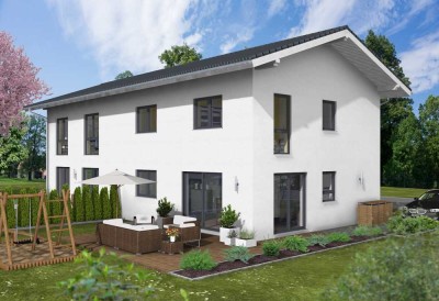 Moderne Neubau Doppelhaushälfte in Unterschleißheim, inkl. Grundstück