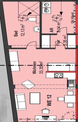 Erstbezug nach Sanierung - 1-Zimmer-Wohnung - ebenerdig - provisionsfrei - ab sofort