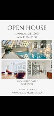 Riesige Familienvilla mit Poolhalle, uneinsichtigem Garten und großer Garage