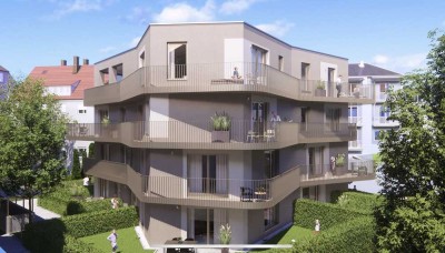 Erstbezug: Moderne 2-Zimmer-Wohnung mit zwei Terrassen