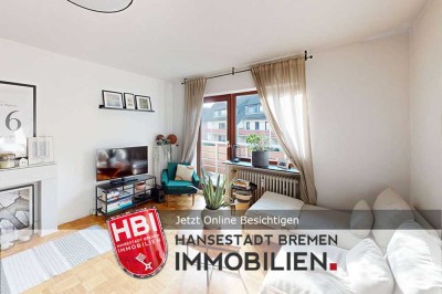 Horn-Lehe / Gut geschnittene Altbauwohnung mit zwei Balkonen