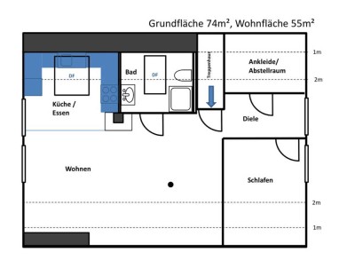 Schöne Rundum Sorglos Wohnung nur für Wochenendpendler