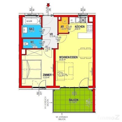 Moderne Neubauwohnung mit großem Balkon und Tiefgarage in ruhiger Lage bei ORF-Park zu verkaufen!