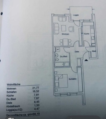Nachmieter/in gesucht: 2-Zimmer-Wohnung mit Balkon und EBK in Trier Heiligkreuz