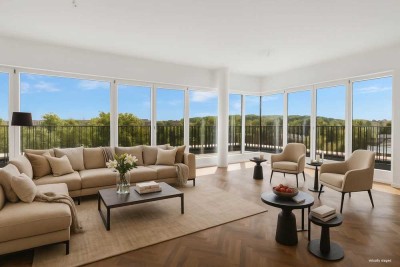 PRIVATE PENTHOUSE ETAGE - REFUGIUM AM WASSER - WOHNEN AM VERSAILLER PLATZ MIT EINLIEGERWOHNUNG
