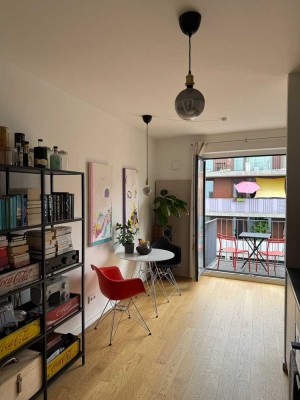 Stilvolle 1-Zimmer-Wohnung mit Balkon und EBK in Hamburg St. Pauli