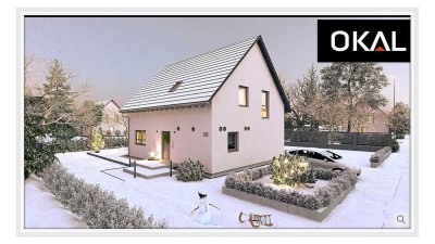 Okal Premium Haus mit zwei Wohneinheiten. AKTIONSHAUS der Preis ist erstmal ohne Grundstück.