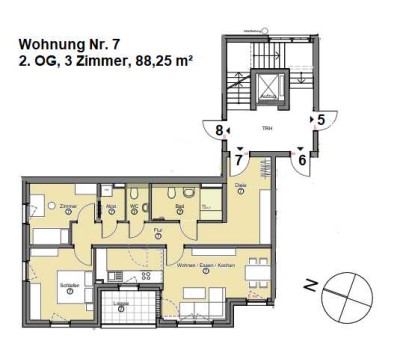 hier fühl ich mich wohl - 3-Zimmerwohnung mit Loggia