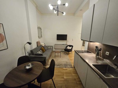 Kernsanierte möblierte Wohnung mit 2 Zimmern, Mindestvertragslaufzeit von 1 Jahr und maximal 3 Jahre