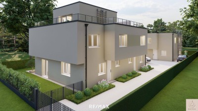 Neubau: Top Doppelhaushälfte in Essling