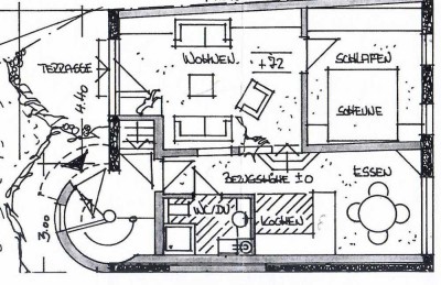 Helle 2-Zimmer Erdgeschosswohnung für Singles oder Paare