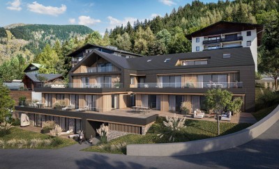 NEUBAUPROJEKT „ALPENSINFONIE“ EXKLUSIVER NEUBAU mit 11 Traumwohnungen mit Panoramablick 2- bis 6-Zimmer, exklusive alpine Architektur in Niedrigenergiebauweise