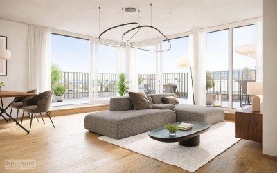 AM FLIEGENSPITZ - Penthouse-Wohnung | 4 Zimmer mit Rundum-Terrasse | Modern &amp; Nachhaltig | Provisionsfrei!