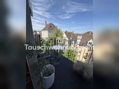 Tauschwohnung: Dachterrassenwohnung mit Flussblick im Herzen von Augsburg