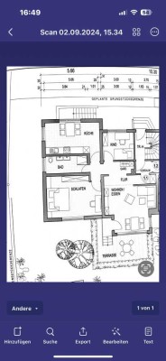 Exklusive 3-Raum-Hochparterre-Wohnung mit gehobener Innenausstattung mit Balkon und EBK in Aichtal