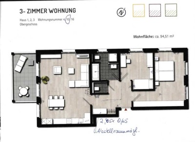 Niveauvolle 3 Zimmer Wohnung in der Solinger Südstadt „ Möwenpark“ zu verkaufen