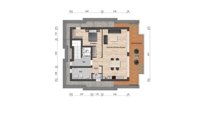 Exklusive Penthouse Wohnung in exponierter Lage in Dortmunder Lücklemberg - Blick auf Dortmund!