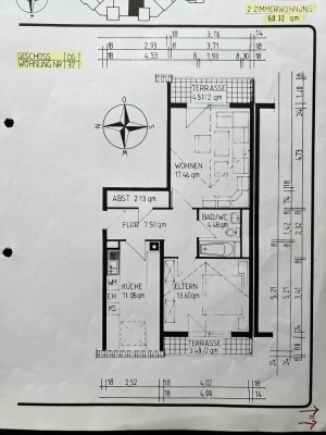 VORANKÜNDIGUNG | Attraktive und gepflegte 2-Raum-DG-Wohnung mit 2 Terrassen in Limburgerhof