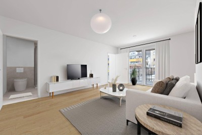 2-ZIMMER-WOHNUNG UND DER EIGENE DACHGARTEN
