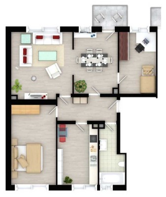 4-Zimmer-Wohnung (92m²) inkl. EBK zu vermieten in Wuppertal-Barmen