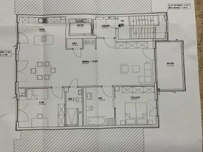 Barrierefreie 3,5-Raum-Wohnung mit luxuriöser Innenausstattung, Balkon und EBK in Ludwigshafen